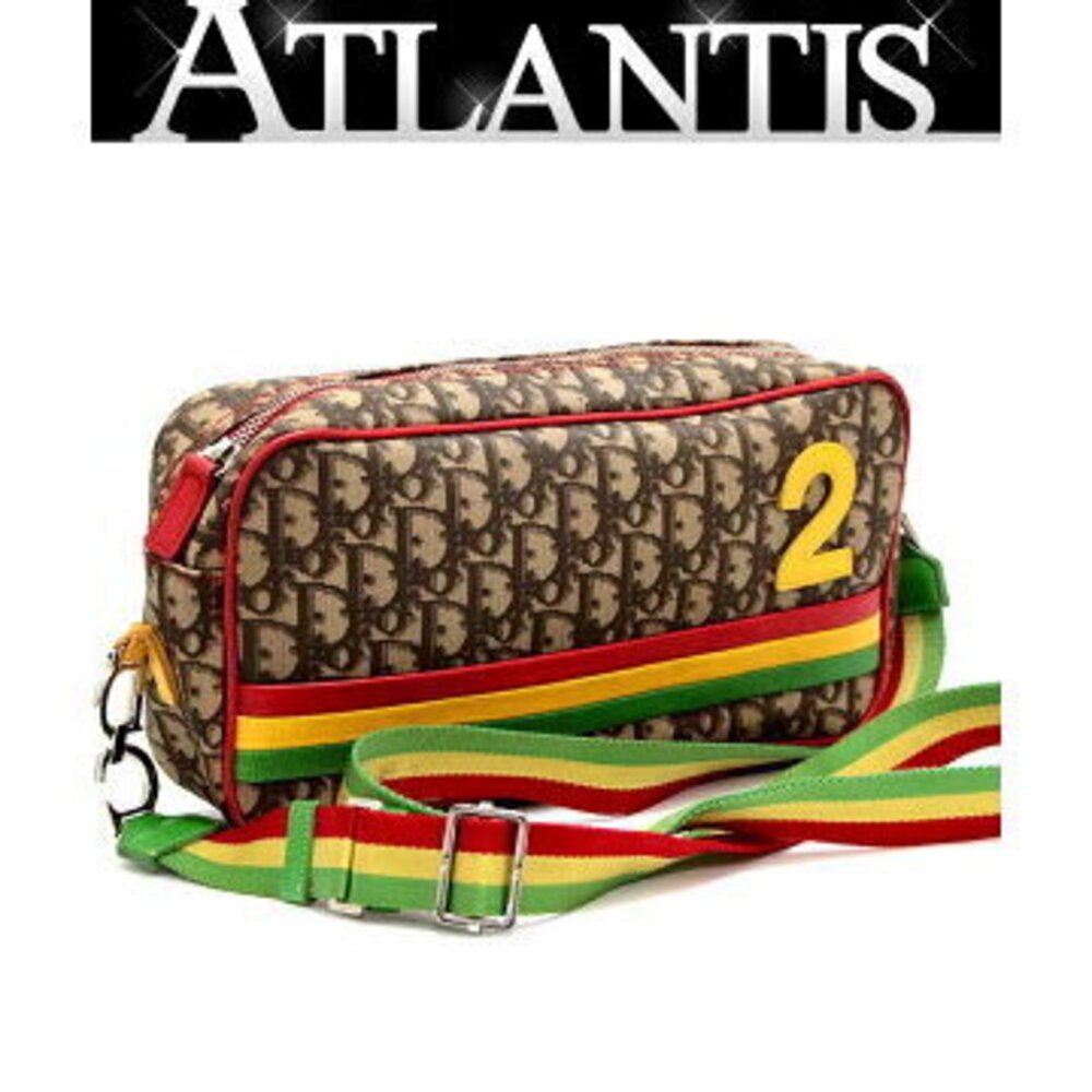 Dior Trotter Shoulder Bag Rasta Leather